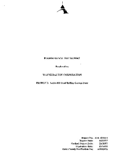 PR TECH DOCS FL1421 R5 TR ATI 18315-05