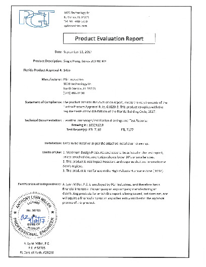 PR TECH DOCS FL1435 R22 AE SH-200 HD EVALUATION 0917