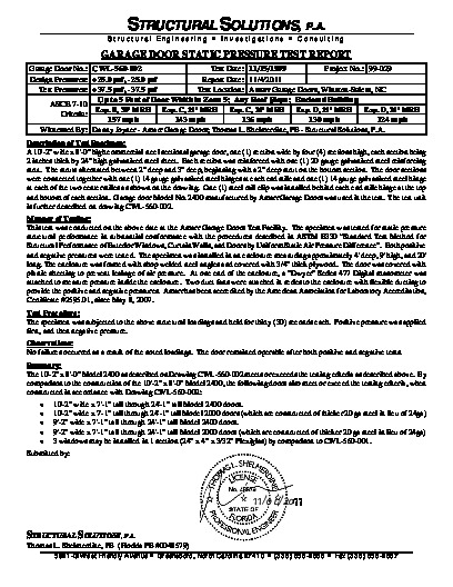 PR TECH DOCS FL1822 R6 AE CWL-560-002 REPORT 7-10 SEALED