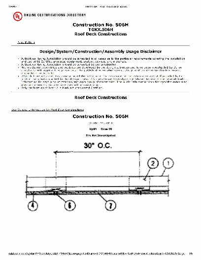 PR CERTIFICATE FL1832 R12 C CAC CONSTRUCTION NO 506H MAXIMA .032 ALUMINUM