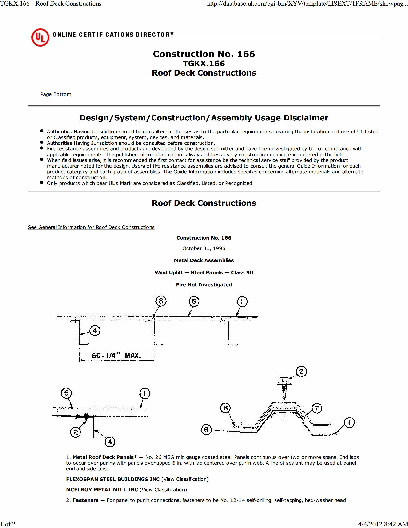 PR Instl Docs FL1832 R13 II Construction No 166 Multirib