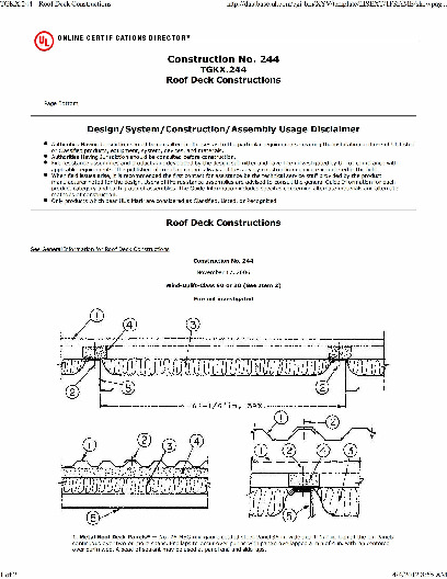 PR Instl Docs FL1832 R13 II Construction No 244 Mega Rib