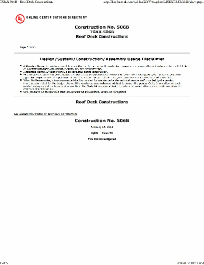 PR INSTL DOCS FL1832 R14 II CONSTRUCTION NO 506B MAXIMA MAXIMA ADV