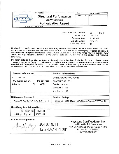 PR CERTIFICATE FL2329 R12 C CAC CERT-AW5440