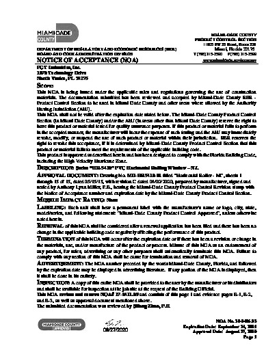 PR CERTIFICATE FL242 R27 C CAC 20-0406.02
