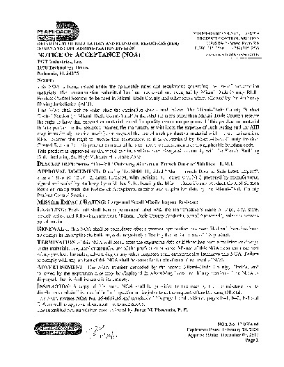 PR CERTIFICATE FL253 R19 C CAC 17050404
