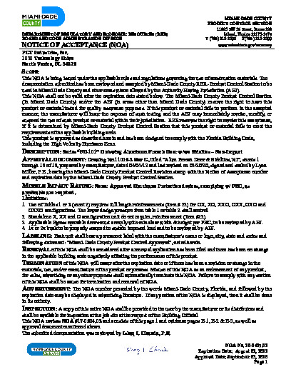 PR CERTIFICATE FL253 R21 C CAC 20-0427.02