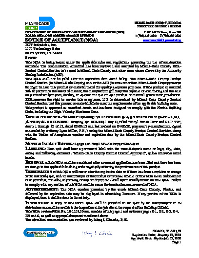PR CERTIFICATE FL253 R21 C CAC 20-0427.05