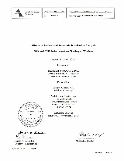 PR TECH DOCS FL2725 R8 AE ANCHORING AND SUBSTRATE CALCS -F1127.01-122-34-R2