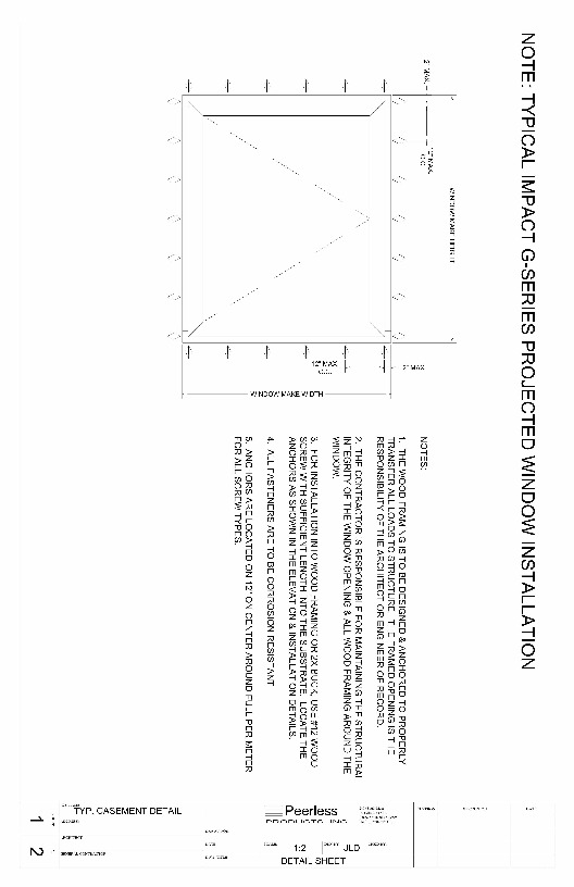 PR Instl Docs FL2725 R8 II Typical Impact G-Series Project Window Installation