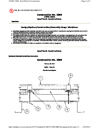 PR CERTIFICATE FL2774 R9 C CAC CONST NO. 238B TGKX.238B
