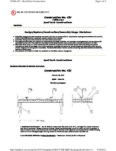PR CERTIFICATE FL2774 R9 C CAC CONST NO. 437 TGKX.437