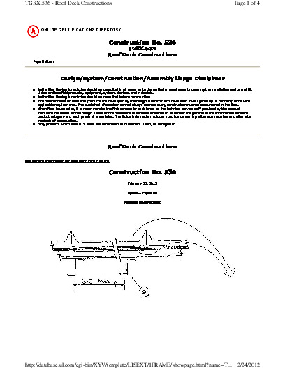 PR CERTIFICATE FL2774 R9 C CAC CONST NO. 536 TGKX.536