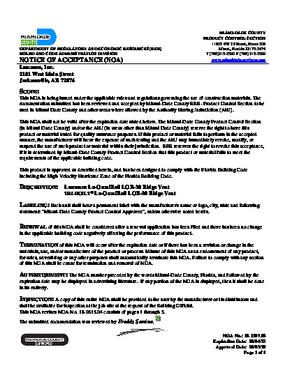 PR TECH DOCS FL2847 R12 AE 18110702 LOR-30 NOA