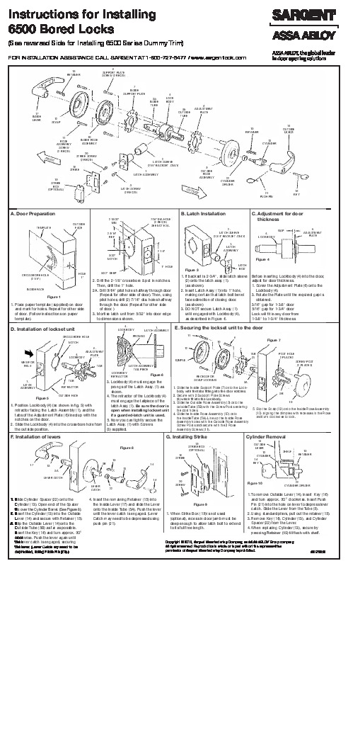 PR Instl Docs FL2998 R10 II FL2998 R9 - A6913E - 6500 Line
