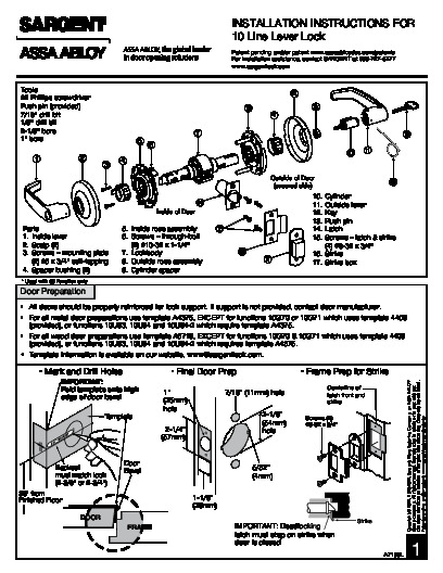 PR INSTL DOCS FL2998 R11 II FL2998 R9 - A7133L - 10 LINE