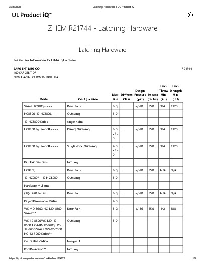 PR CERTIFICATE FL2998 R13 C CAC R21744