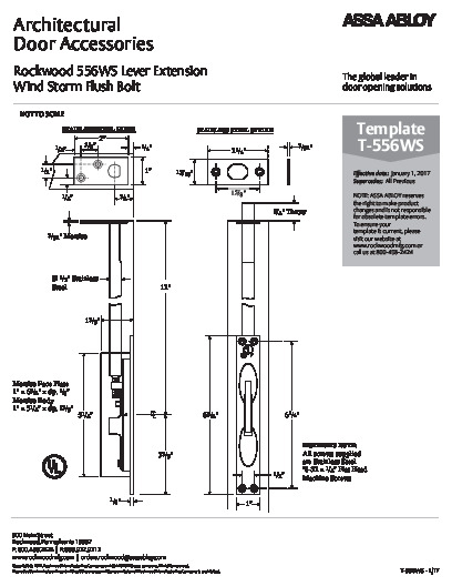 PR Instl Docs FL2998 R9 II FL2998 R9 - Rockwood 556WS Template