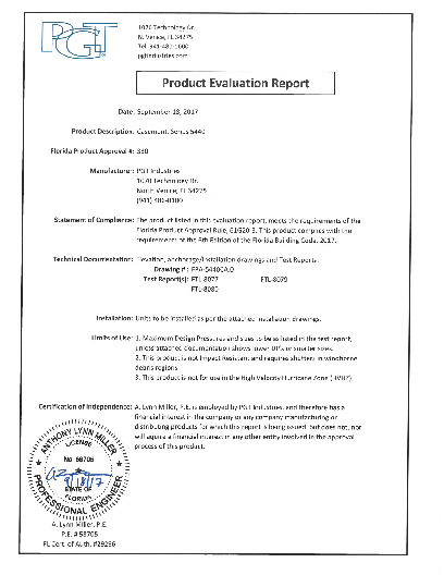 PR TECH DOCS FL330 R17 AE CA-5440 EVALUATION 0917