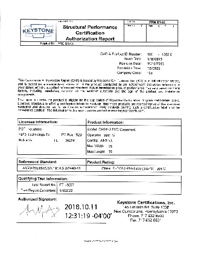 PR CERTIFICATE FL330 R17 C CAC CERT-CA5440