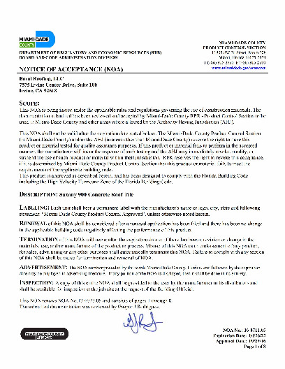 PR Instl Docs FL601 R13 II NOA 16-0711.05