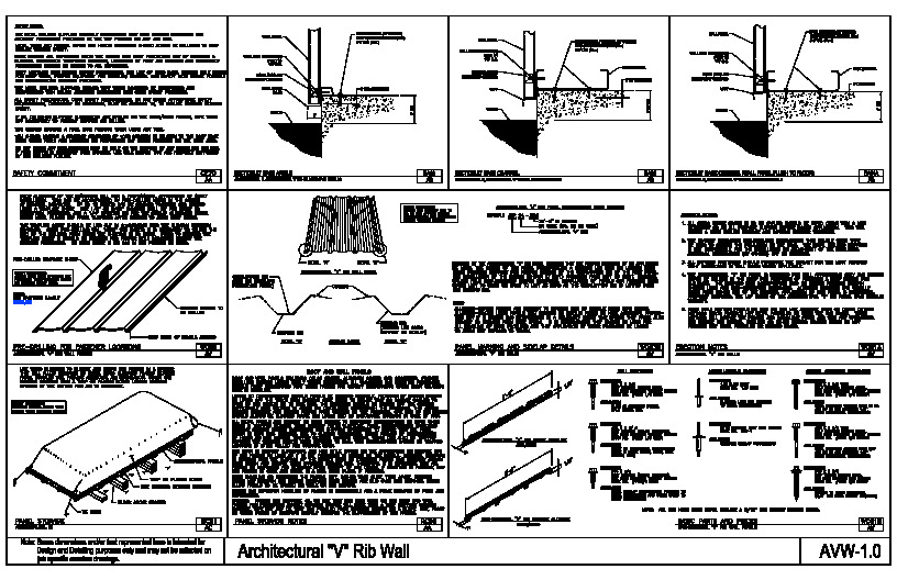 PR INSTL DOCS FL705 R6 II ARCHITECTURAL V RIB WALL
