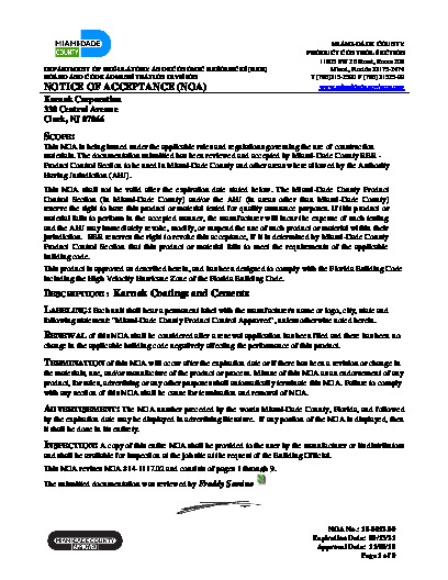 PR CERTIFICATE FL1026 R8 C CAC 18-0912.09