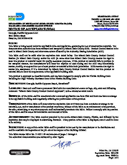 PR Instl Docs FL1250 R10 II 16-1129.03 NOA