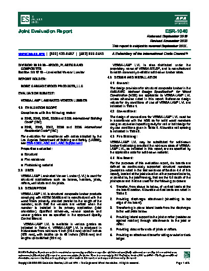 PR TECH DOCS FL1644 R9 AE ESR-1040