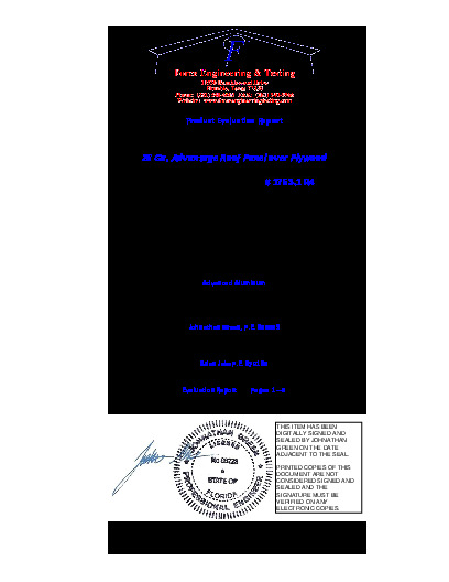 PR Instl Docs FL1763 R4 II FL1763.1 26 Ga. Advantage Roof Panel over Plywood HVHZ DRAFT sealed