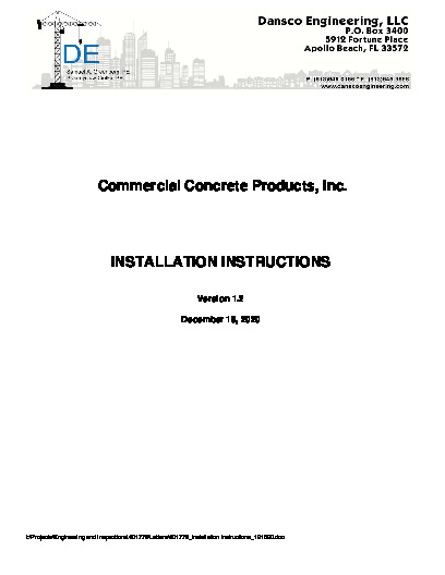 PR Instl Docs FL1774 R6 II 401778 Installation Instructions 121520