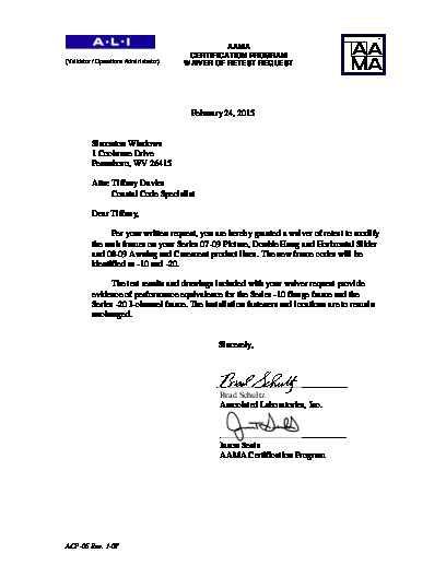 PR CERTIFICATE FL224 R18 C CAC 07-09-10-20 AND 08-09-10-20 WAIVER