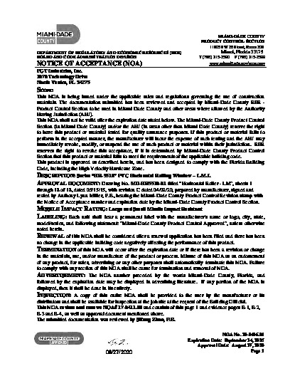 PR CERTIFICATE FL242 R31 C CAC 20-0406.01