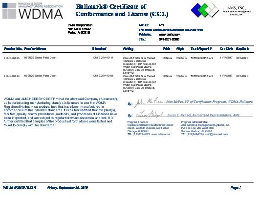PR CERTIFICATE FL2646 R12 C CAC 411-H-963.33-34