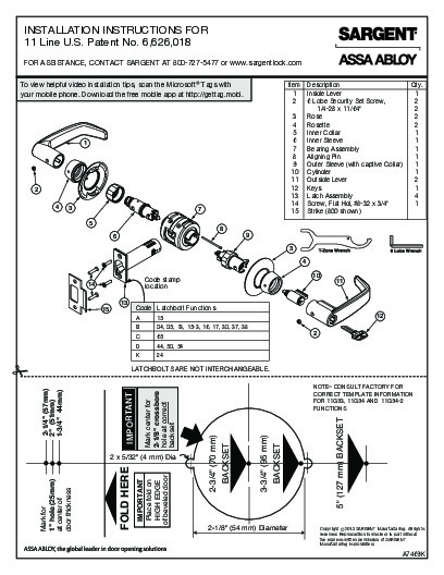 PR INSTL DOCS FL2998 R16 II FL2998 R9 - A7469K - 11 LINE