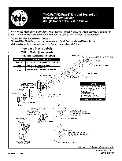 PR INSTL DOCS FL3063 R10 II 7150(F)WSINSTINSTRUC