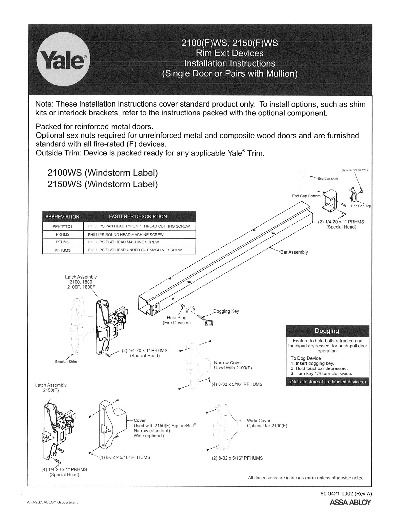 PR Instl Docs FL3063 R11 II 2100(F)WSInstInstruc