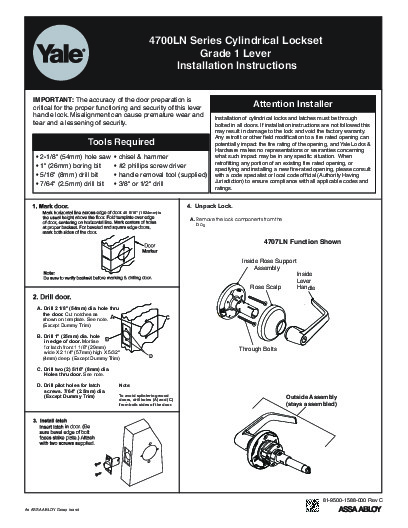 PR Instl Docs FL3063 R12 II 4700LN InstInstruc