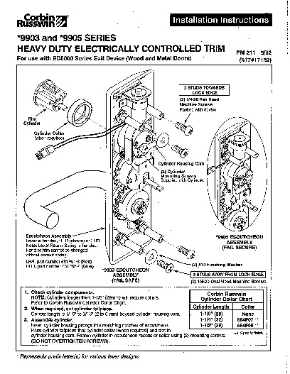 PR Instl Docs FL3067 R13 II FM211-9903-9905ElecTrim