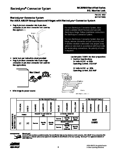 PR Instl Docs FL3067 R13 II FM212-ML20900