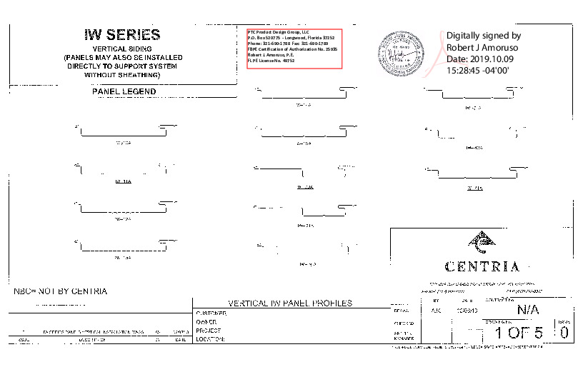 PR INSTL DOCS FL3174 R7 II IW VERTICAL PANEL PROFILES INSTALLATION DETAILS