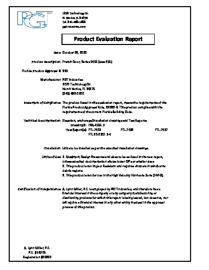 PR TECH DOCS FL331 R16 AE FD5455 EVALUATION