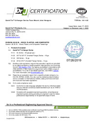 PR TECH DOCS FL3557 R12 AE 190726 TER 1811-03 QT HANGER ANALYSIS FINAL