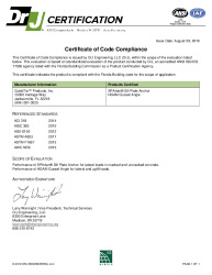 PR CERTIFICATE FL3557 R13 C CAC 190829 0910-01 FPA CERTIFICATE DRJ