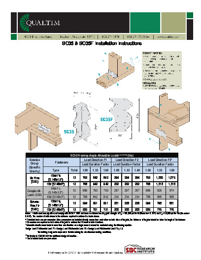 PR Instl Docs FL3557 R14 II SC35 and SC35F Installation Instructions UPDATED110704