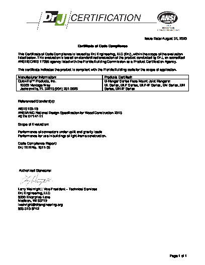PR CERTIFICATE FL3557 R16 C CAC 200831 1811-03 2020 FPA CERTIFICATE DRJ