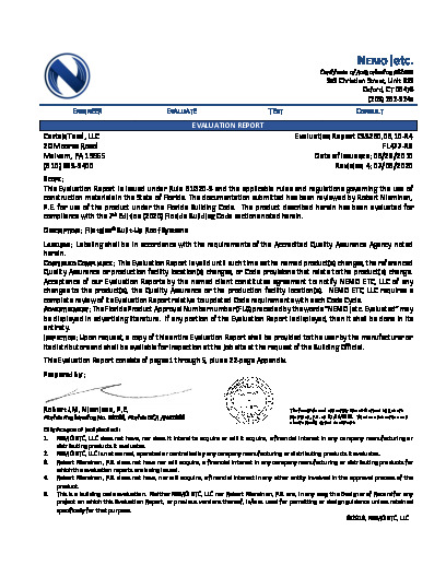 PR TECH DOCS FL477 R9 AE 2020 07 06 FINAL ER CERTAINTEED BUR FL477-R9