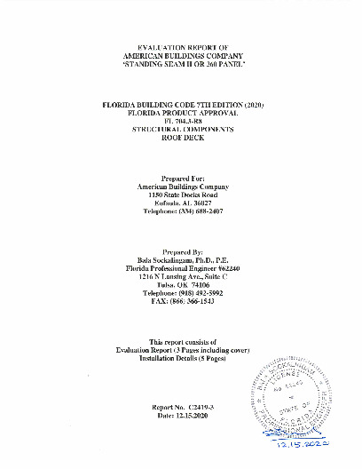 PR Instl Docs FL704 R8 II EvaluationReportC2419 3