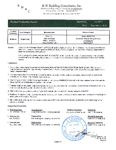 PR TECH DOCS FL993 R18 AE (B) EVAL 993.9
