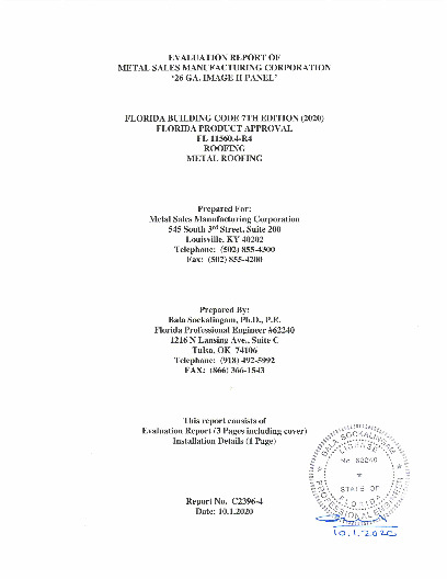 PR Instl Docs FL11560 R4 II EvaluationReportC2396 4